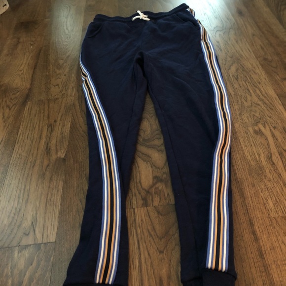 Navy Striped Sweatpants - Picture 3 of 5